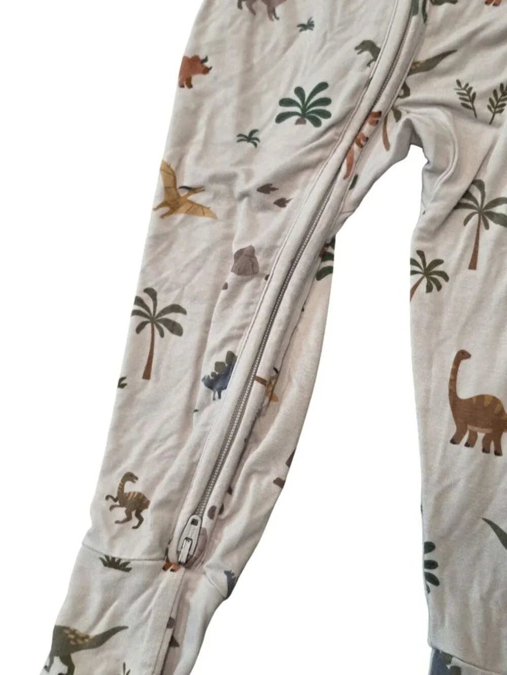 Brave Little Ones Dinosaur Baby Pajamas 12-18M Bamboo Soft Stretchy Zip flip fee